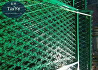 اللون الأخضر ملحومة الحلاقة شبكة أسلاك لوحة الصناعية الحلاقة شبكة السياج حماية
