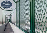 بولي كلوريد الفينيل مغلفة سلامة شبكة السياج اللون الأخضر قوة عالية للحماية ضد السرقة