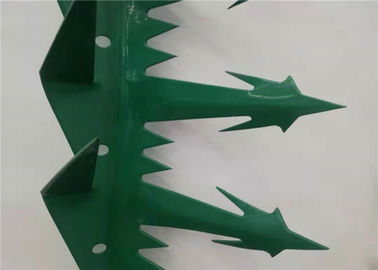قمم من السياج الكوبرا جدار الأمن المسامير تتصدر الحلاقة سبايك 11 سم التصميم